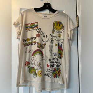 Lauren Moshi Hippy Short Sleeve White